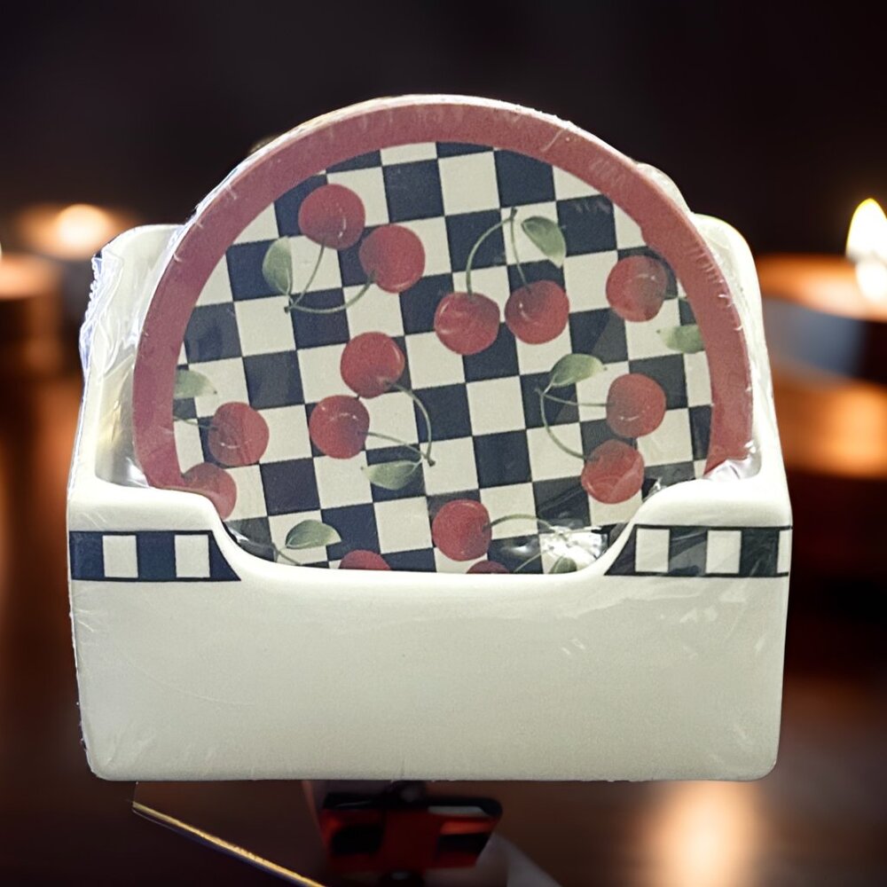 Full Ceramic Coaster Set, "Tuesday Morning"!